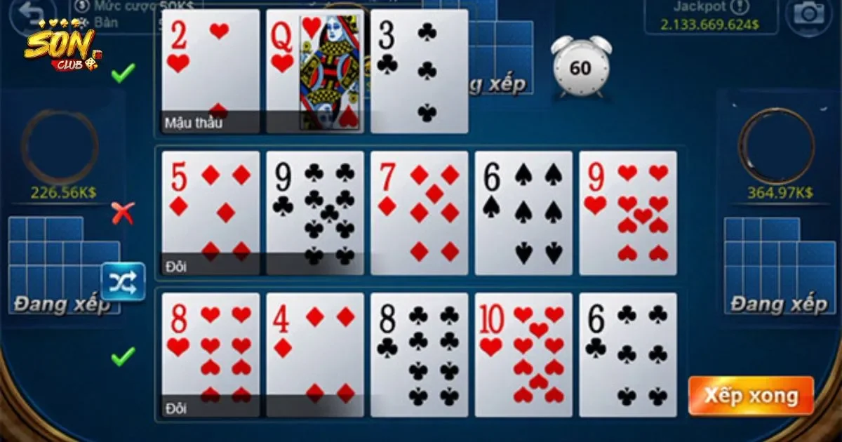 Hướng dẫn cách chơi bài binh xập xám cho người mới 3 Cách phân loại bài trong binh xập xám